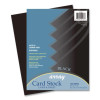 Array Card Stock, 65 Lb Cover Weight, 8.5 x 11, Black, 100/Pack