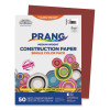 Sunworks Construction Paper, 50 Lb Text Weight, 9 x 12, Red, 50/Pack