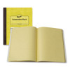Dual Ruled Composition Book, Left: Quad Rule (4 Sq/In), Right: Wide/Legal Rule (3/8"), Yellow Cover, (100) 9.75 x 7.5 Sheets