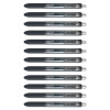 Inkjoy Gel Pen, Retractable, Fine 0.5 Mm, Black Ink, Black Barrel, Dozen