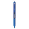 Inkjoy Gel Pen, Retractable, Fine 0.5 Mm, Blue Ink, Blue Barrel, Dozen