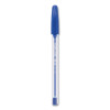 Inkjoy 50St Ballpoint Pen, Stick, Medium 1 Mm, Blue Ink, Clear Barrel, 60/Pack