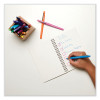 Flair Felt Tip Porous Point Pen, Stick, Extra-Fine 0.4 Mm, Assorted Ink Colors, Gray Barrel, 16/Pack
