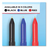 Write Bros. Ballpoint Pen Value Pack, Stick, Medium 1 Mm, Black Ink, Black Barrel, 120/Pack