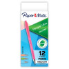 Flexgrip Ultra Recycled Ballpoint Pen, Retractable, Medium 1 Mm, Black Ink, Assorted Barrel Colors, Dozen