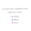Eraser Mate Ballpoint Pen, Stick, Medium 1 Mm, Red Ink, Red Barrel, Dozen