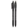 Comfortmate Ultra Ballpoint Pen, Retractable, Medium 1 Mm, Black Ink, Black Barrel, Dozen