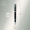 Im Premium Rollerball Pen, Stick, Fine 0.7 Mm, Black Ink, Black/Chrome Barrel