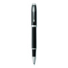 Im Premium Rollerball Pen, Stick, Fine 0.7 Mm, Black Ink, Black/Chrome Barrel