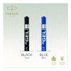 Refill For Parker Retractable Gel Ink Roller Ball Pens, Medium Conical Tip, Black Ink, 2/Pack
