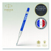 Refill For Parker Retractable Gel Ink Roller Ball Pens, Medium Conical Tip, Blue Ink, 2/Pack
