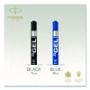 Refill For Parker Retractable Gel Ink Roller Ball Pens, Medium Conical Tip, Blue Ink, 2/Pack
