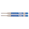 Refill For Parker Retractable Gel Ink Roller Ball Pens, Medium Conical Tip, Blue Ink, 2/Pack