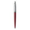 Jotter Ballpoint Pen, Retractable, Medium 0.7 Mm, Blue Ink, Kensington Red/Chrome Barrel