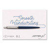 Jotter Ballpoint Pen, Retractable, Medium 0.7 Mm, Blue Ink, Waterloo Blue/Chrome Barrel