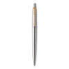 Jotter Rollerball Pen, Retractable, Medium 0.7 Mm, Black Ink, Stainless Steel Barrel
