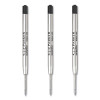 Quinkflow Refill For Parker Ballpoint Pen, Medium Tip, Black Ink, 3/Pack