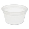 Newspring Delitainer Microwavable Container, 12 Oz, 4.6 x 4.6 x 2.5, Clear, Plastic, 480/Carton