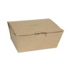 Earthchoice Tamper Evident Onebox Paper Box, 7.6 x 5.7 x 3.3, Brown, 160/Carton