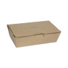 Earthchoice Tamper Evident Onebox Paper Box, 9.9 x 5.9 x 2.8, Brown, 162/Carton
