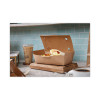 Earthchoice Tamper Evident Onebox Paper Box, 9.9 x 5.9 x 2.8, Brown, 162/Carton
