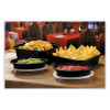 Newspring Versatainer Microwavable Containers, Oval, 8 Oz, 5.7 x 4 x 1.45, Black/Clear, Plastic, 150/Carton