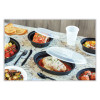 Newspring Versatainer Microwavable Containers, Oval, 24 Oz, 9.1 x 6.7 x 1.45, Black/Clear, Plastic, 150/Carton