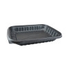 Earthchoice Entree2Go Takeout Container, 48 Oz, 11.8 x 8.8 x 1.61, Black, Plastic, 200/Carton