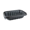 Earthchoice Entree2Go Takeout Container, 24 Oz, 8.66 x 5.75 x 1.97, Black, Plastic, 300/Carton