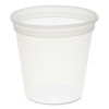 Newspring Delitainer Microwavable Container, 24 Oz, 4.7 x 4.7 x 4.4, Clear, Plastic, 480/Carton