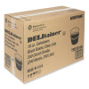 Newspring Delitainer Microwavable Container, 16 Oz, 4.55 x 4.55 x 3.1, Black/Clear, Plastic, 240/Carton
