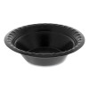 Placesetter Deluxe Laminated Foam Dinnerware, Bowl, 4 Oz, Black, 1,250/Carton