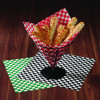 Grease-Resistant Food Wrap, 12 x 12, Red Check, 5,000/Carton