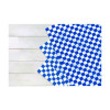 Grease-Resistant Food Wrap, 12 x 12, Blue Check, 5,000/Carton