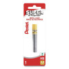 Super Hi-Polymer Lead Refills, 0.9 Mm, Hb, Black, 15/Tube