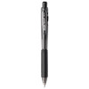 Wow! Ballpoint Pen, Retractable, Medium 1 Mm, Black Ink, Smoke/Black Barrel, Dozen
