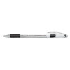 R.s.v.p. Ballpoint Pen, Stick, Fine 0.7 Mm, Black Ink, Clear/Black Barrel, Dozen