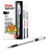 R.s.v.p. Ballpoint Pen Value Pack, Stick, Fine 0.7 Mm, Black Ink, Clear/Black Barrel, 24/Pack