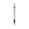 R.s.v.p. Ballpoint Pen, Stick, Medium 1 Mm, Violet Ink, Clear/Violet Barrel, Dozen