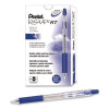 R.s.v.p. Rt Ballpoint Pen, Retractable, Medium 1 Mm, Blue Ink, Clear Barrel, Dozen
