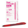 Energel-X Gel Pen, Retractable, Bold 1 Mm, Red Ink, Translucent Red/Red Barrel, Dozen
