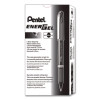 Energel Nv Gel Pen, Stick, Bold 1 Mm, Black Ink, Gray/Black Barrel, Dozen