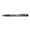 Energel Nv Gel Pen, Stick, Bold 1 Mm, Black Ink, Gray/Black Barrel, Dozen