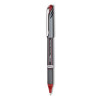 Energel Nv Gel Pen, Stick, Bold 1 Mm, Red Ink, Gray/Red Barrel, Dozen