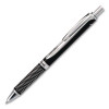 Energel Alloy Rt Gel Pen, Retractable, Medium 0.7 Mm, Black Ink, Black Barrel