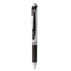 Energel Rtx Gel Pen, Retractable, Medium 0.7 Mm, Black Ink, Black/Gray Barrel