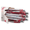 Energel Rtx Gel Pen, Retractable, Medium 0.7 Mm, Red Ink, Red/Gray Barrel