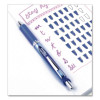 Energel Rtx Gel Pen, Retractable, Medium 0.7 Mm, Blue Ink, Blue/Light Blue Barrel