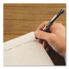 Energel Rtx Gel Pen, Retractable, Medium 0.7 Mm, Black Ink, Black/Silver Barrel, Dozen