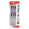 Energel Pearl Deluxe Rtx Gel Pen, Retractable, Medium 0.7 Mm, Assorted Ink And Barrel Colors, 3/Pack